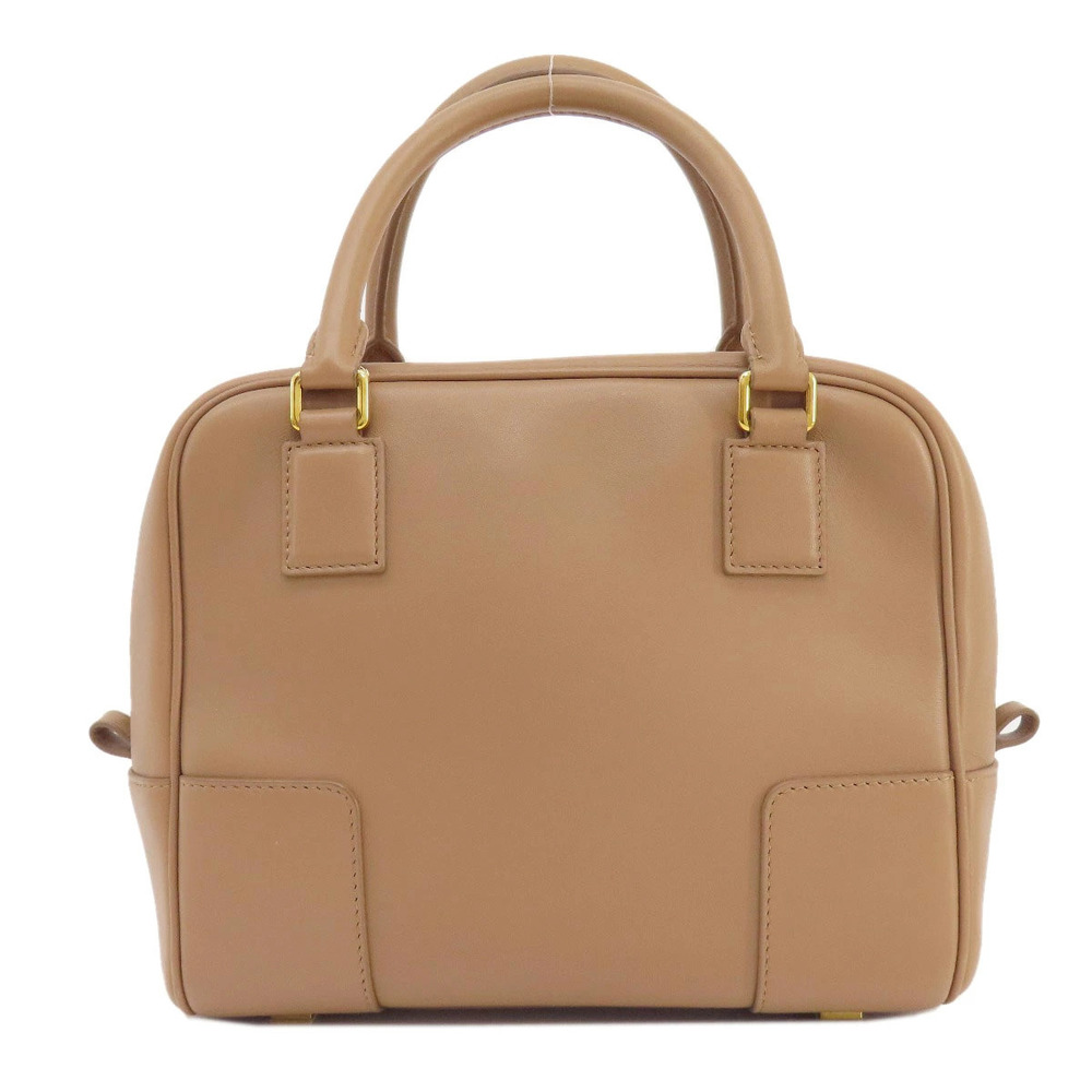 Loewe Embossed Calfskin 2way handbag Leather Amazona Anagram Black